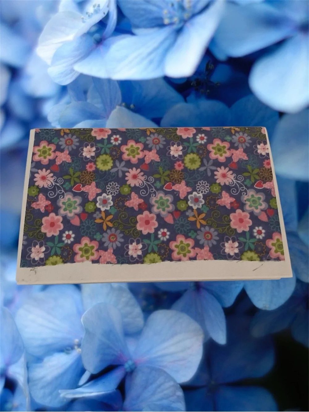Handmade Floral Pocket Journal – Cute Butterfly Pattern Small Lined Notebook